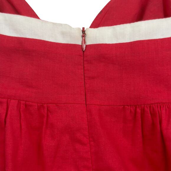 Voom by Joy Han Red Doves Mini Dress SMALL Y2K Rockabilly ASO Paris Hilton - Picture 4 of 7